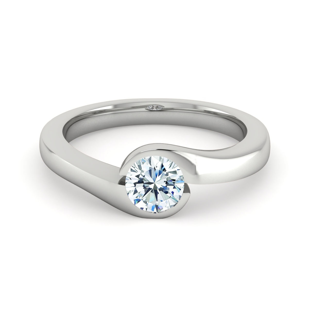 Rosa in 18k White Gold