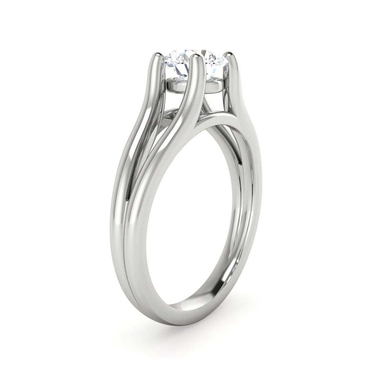 Saki in 18k White Gold — view 3
