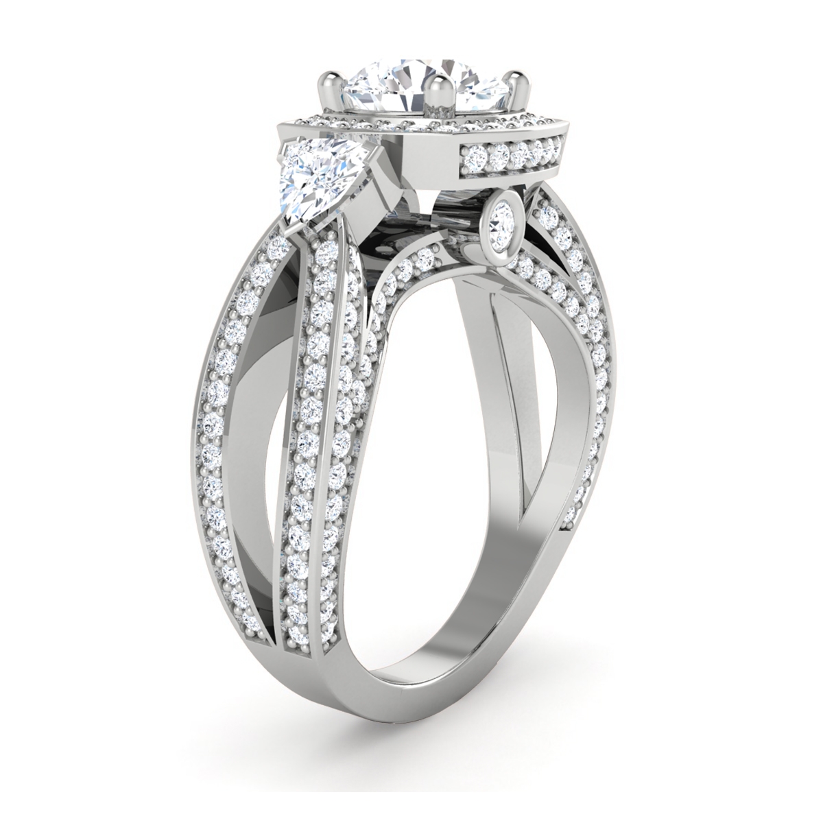 Audra in 18k White Gold — view 3
