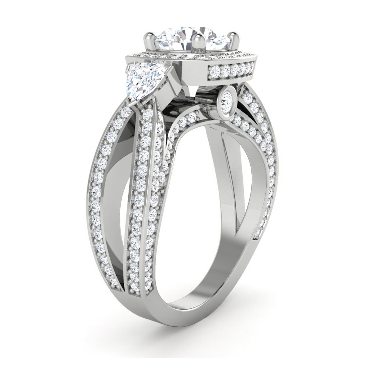 Audra in 18k White Gold — view 3