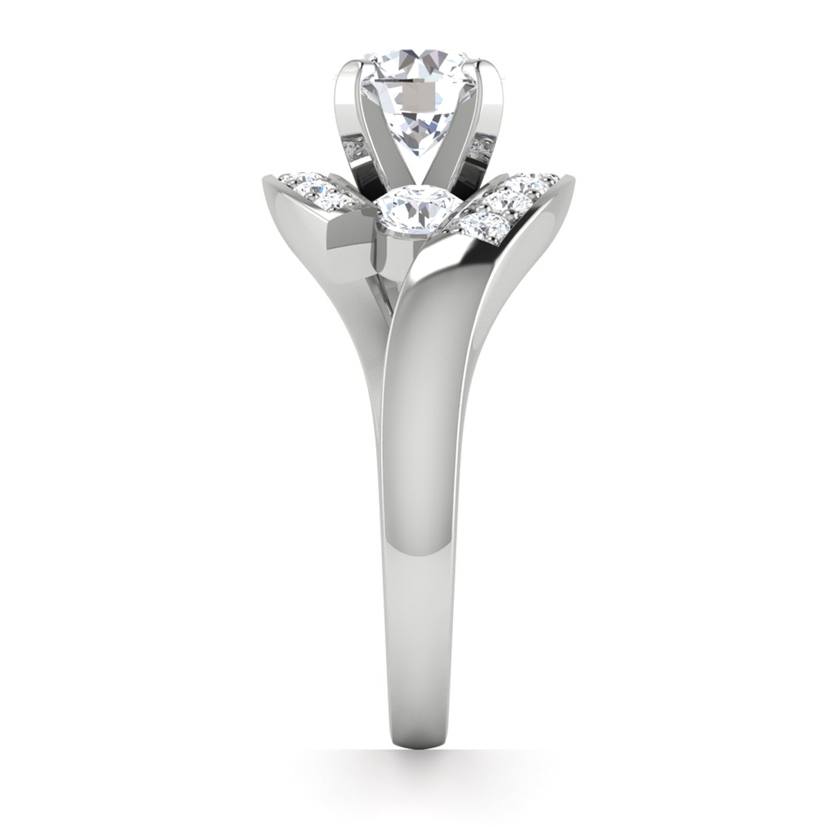 Bea in 18k White Gold — view 4