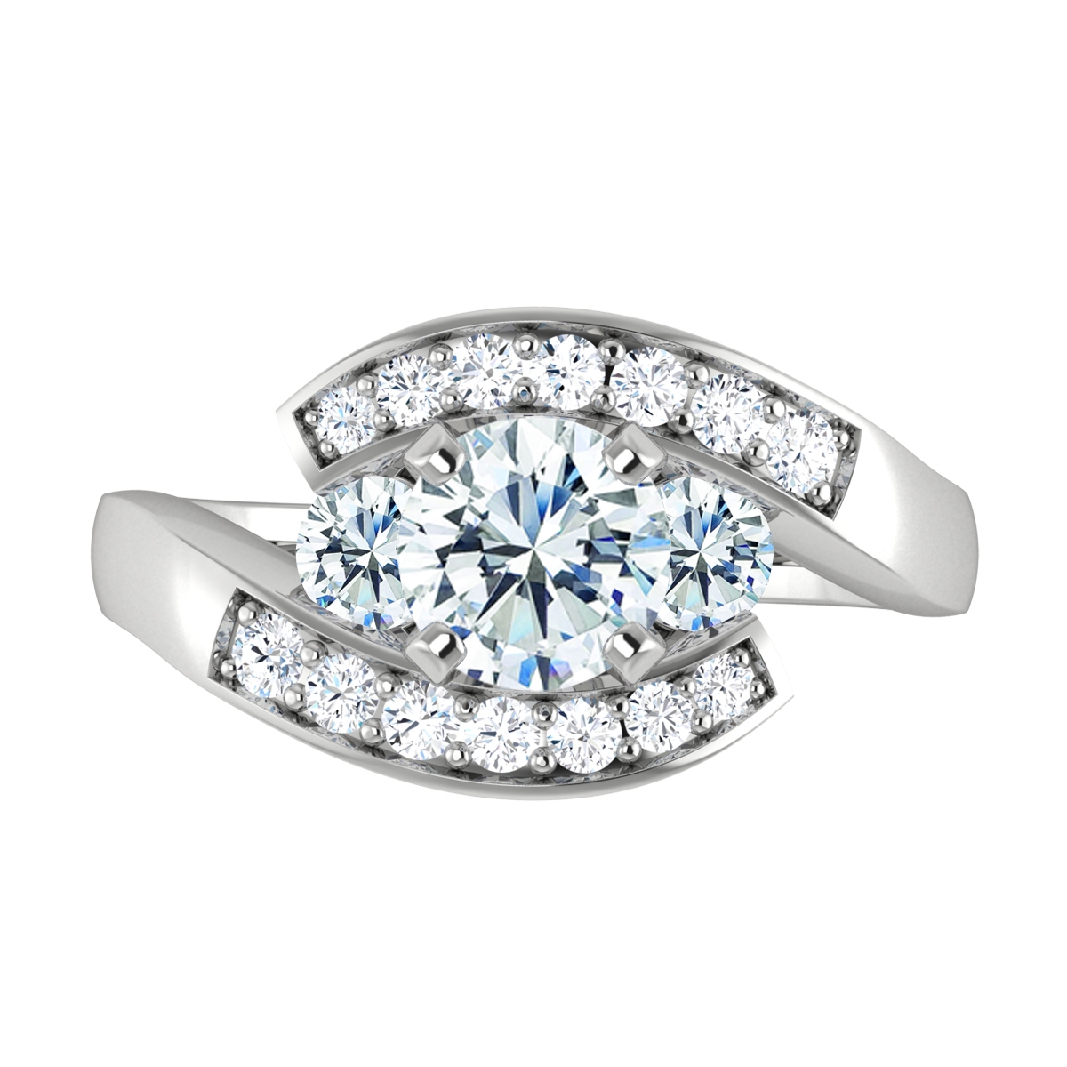 Bea in 18k White Gold — view 5