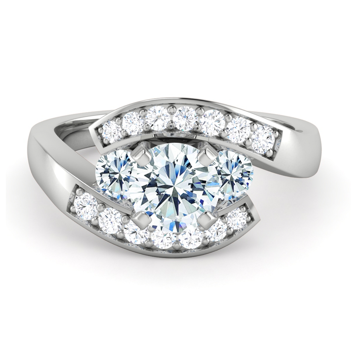 Bea in 18k White Gold