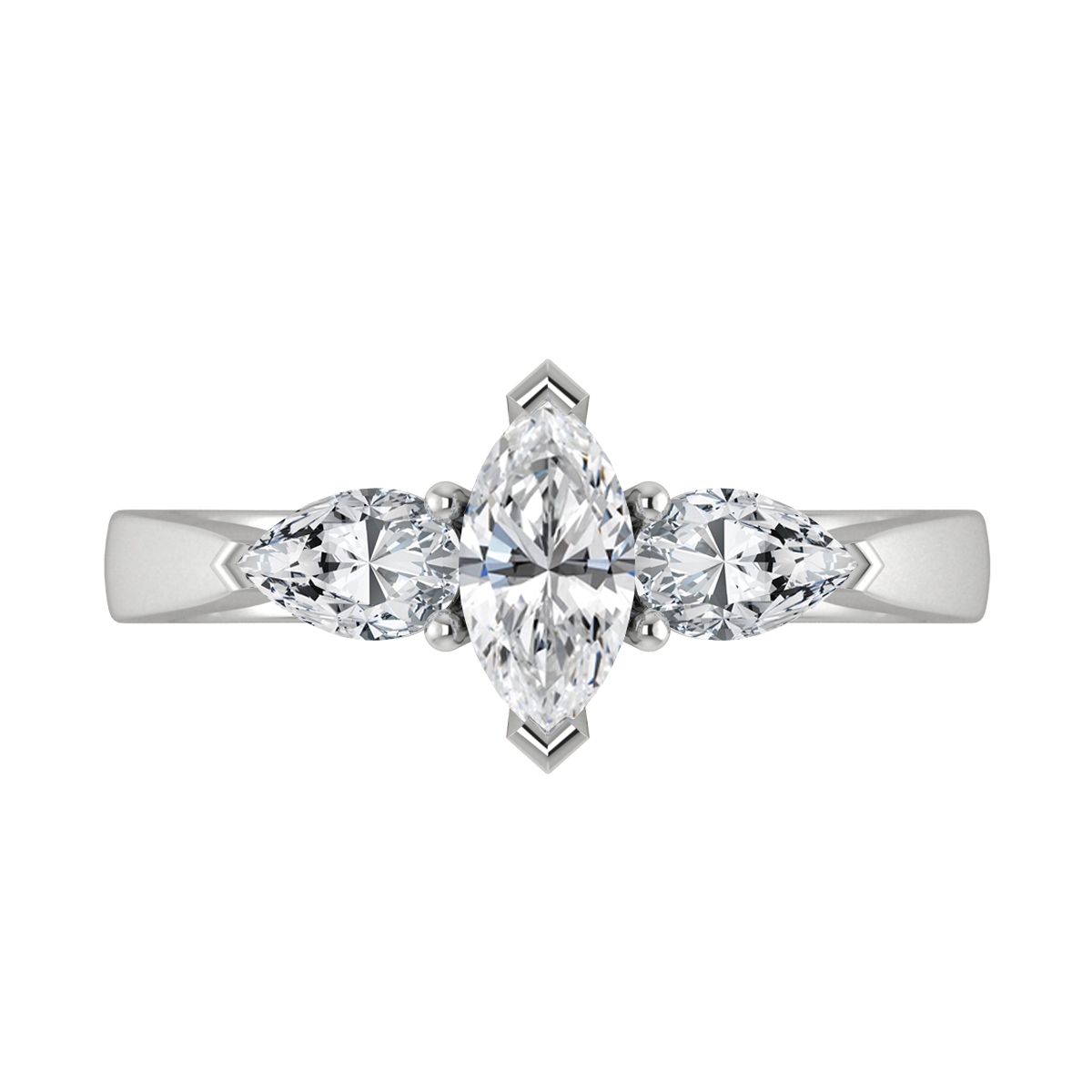 Bethany in 18k White Gold — view 5