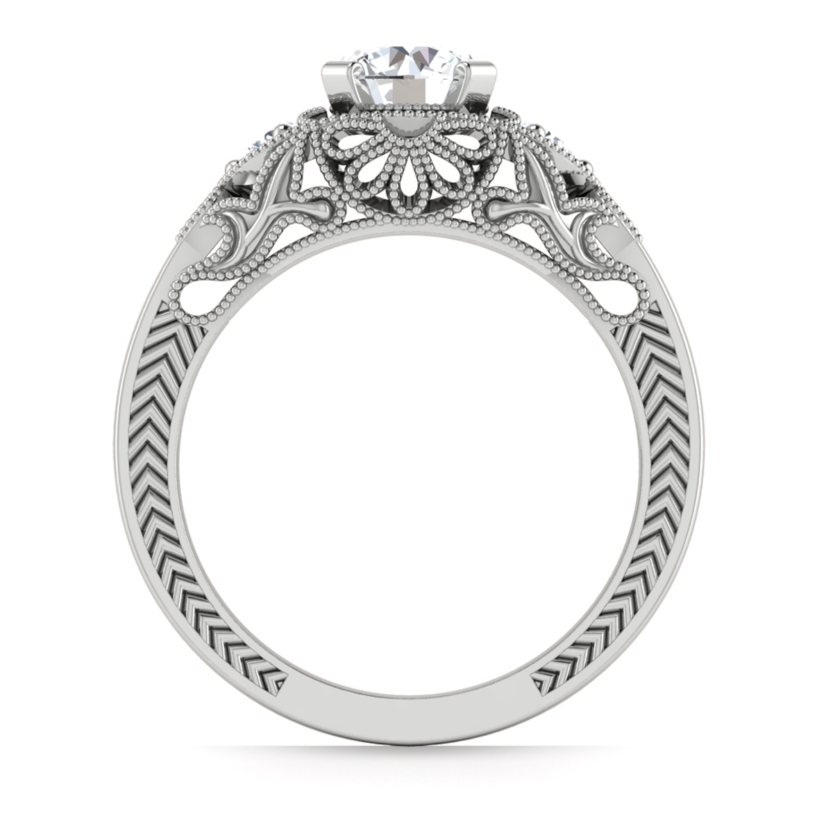 Camry in 18k White Gold — view 2