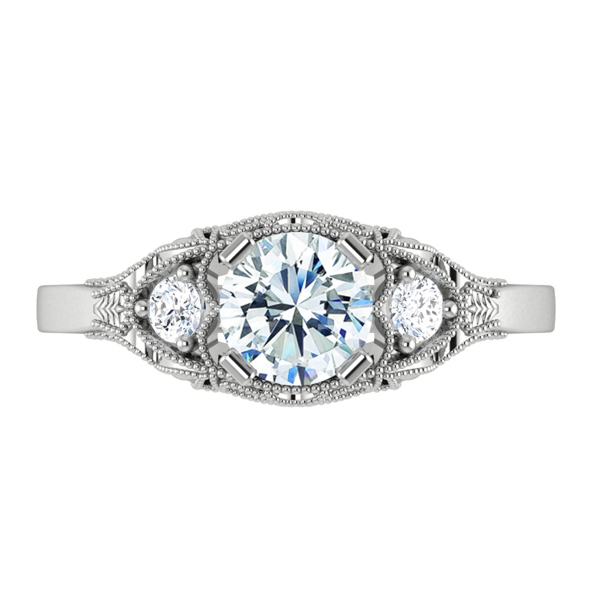 Camry in 18k White Gold — view 5
