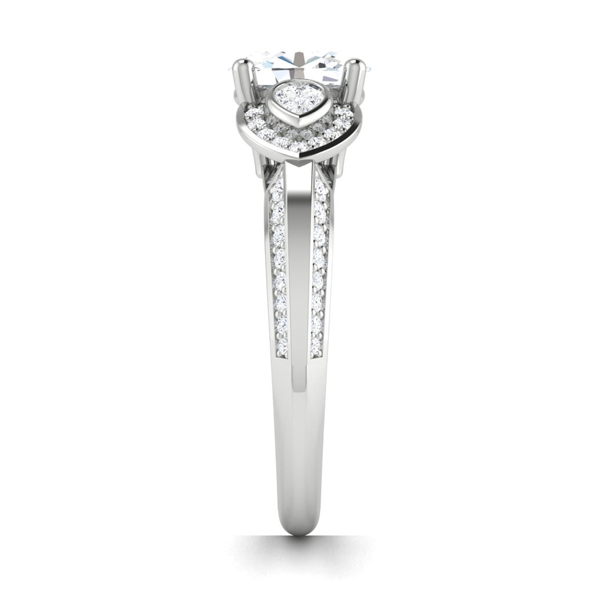 Dale in 18k White Gold — view 4