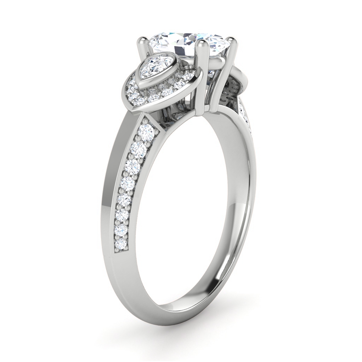 Dale in 18k White Gold — view 3