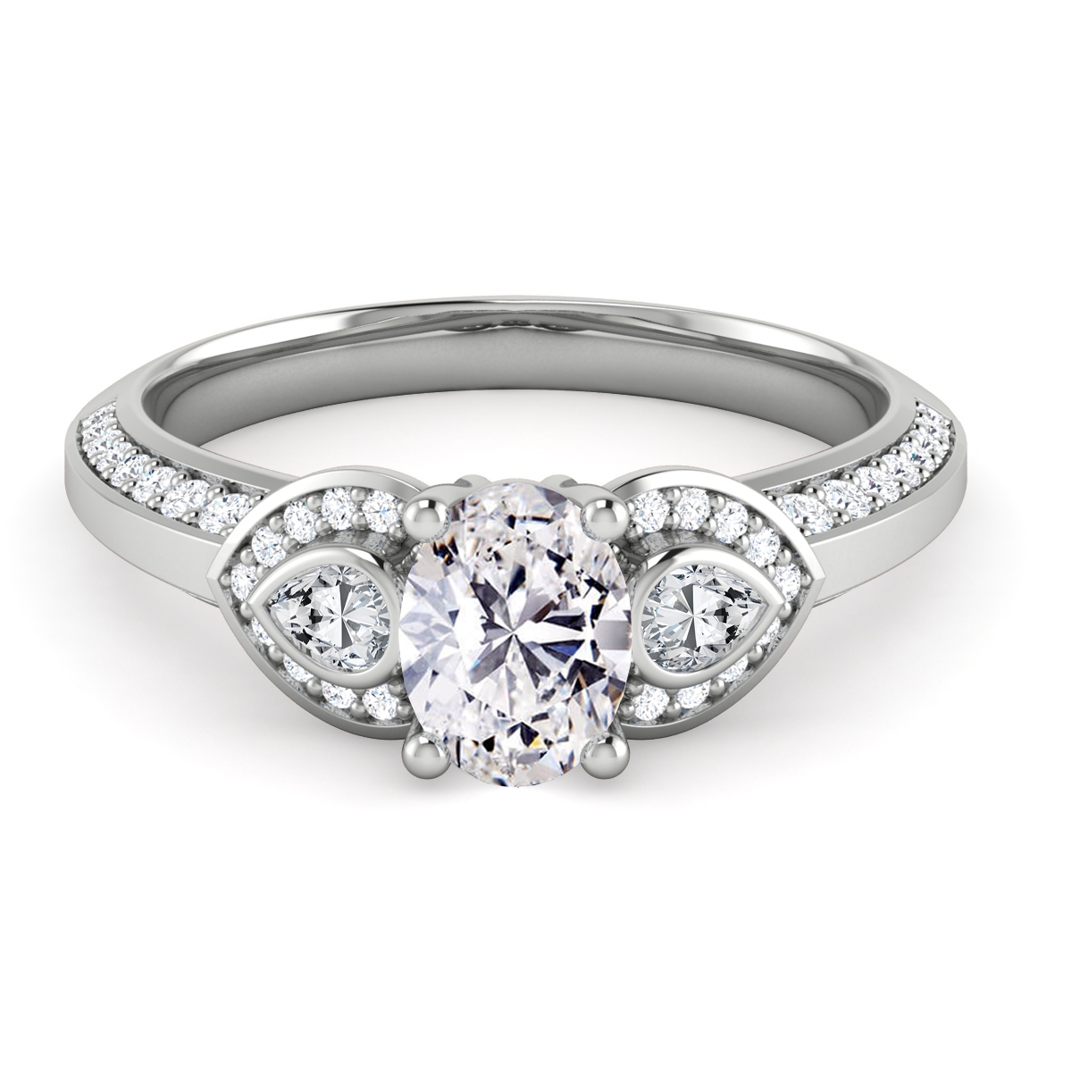 Dale in 18k White Gold