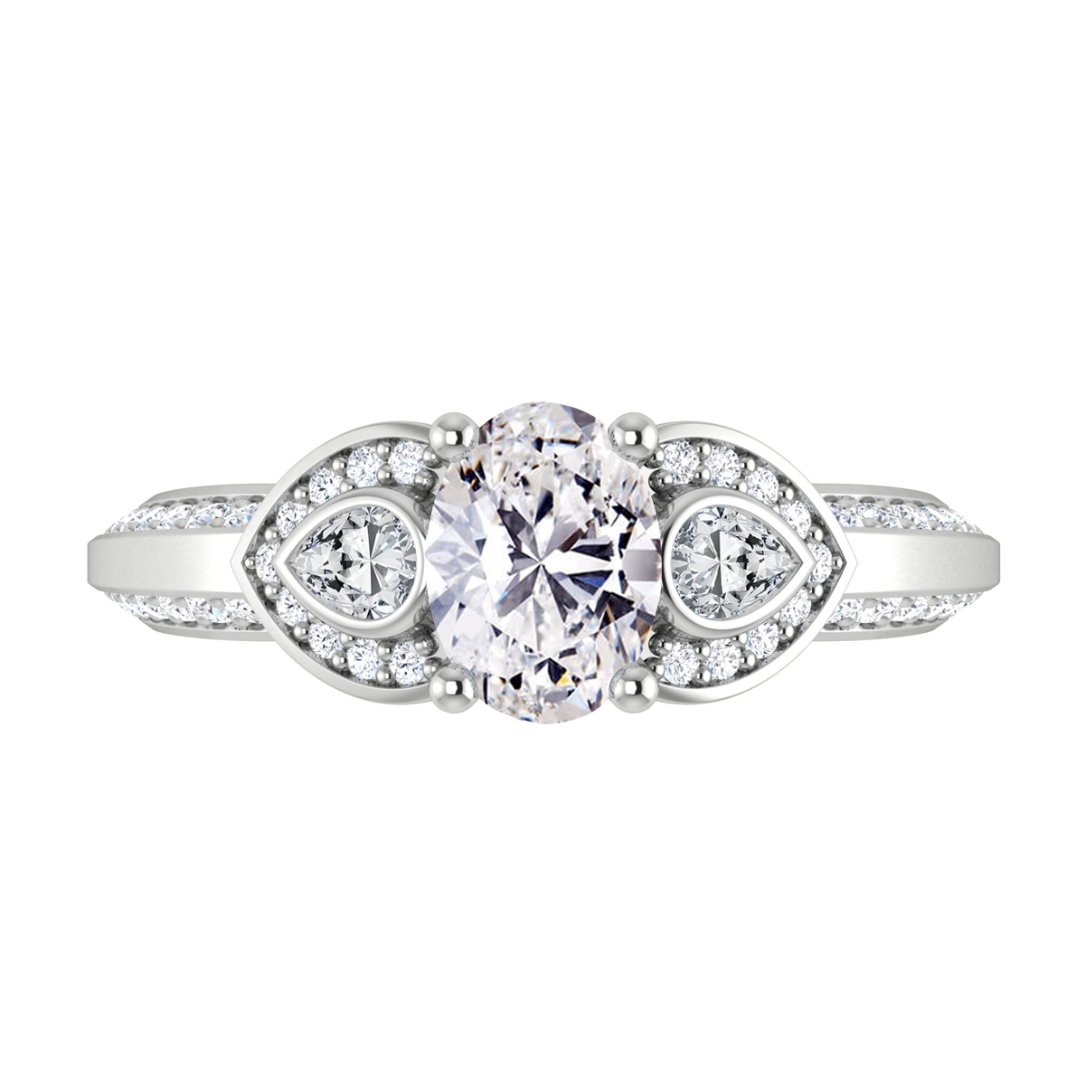 Dale in 18k White Gold — view 5