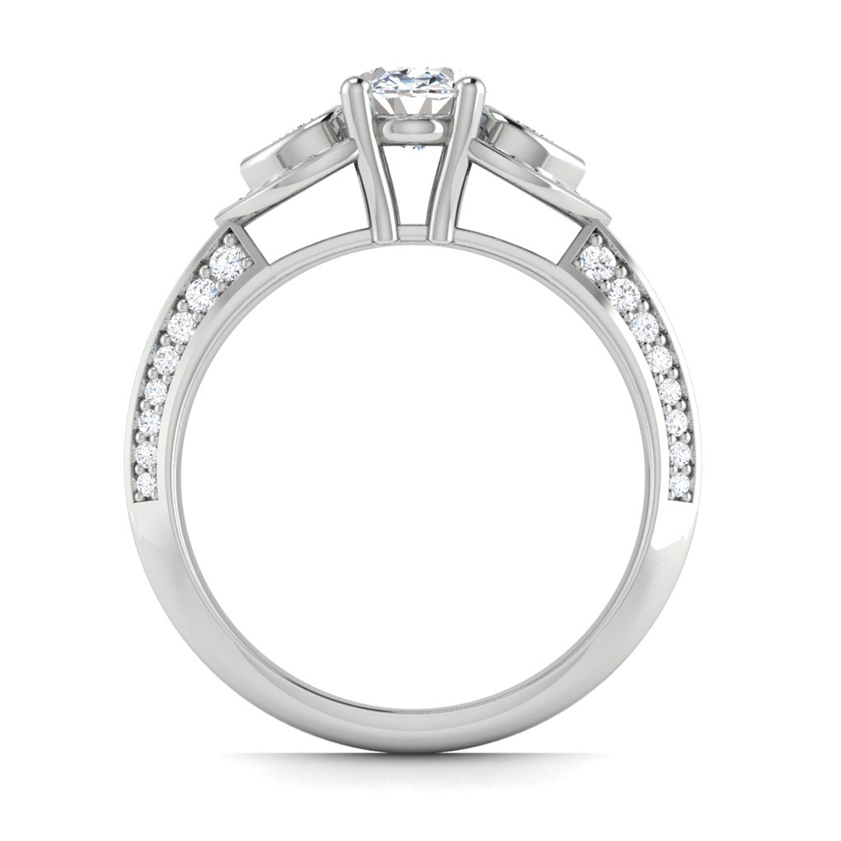 Dale in 18k White Gold — view 2