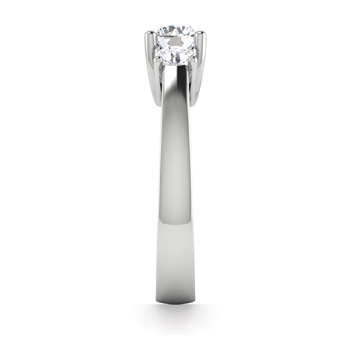 Halle in 18k White Gold — view 4