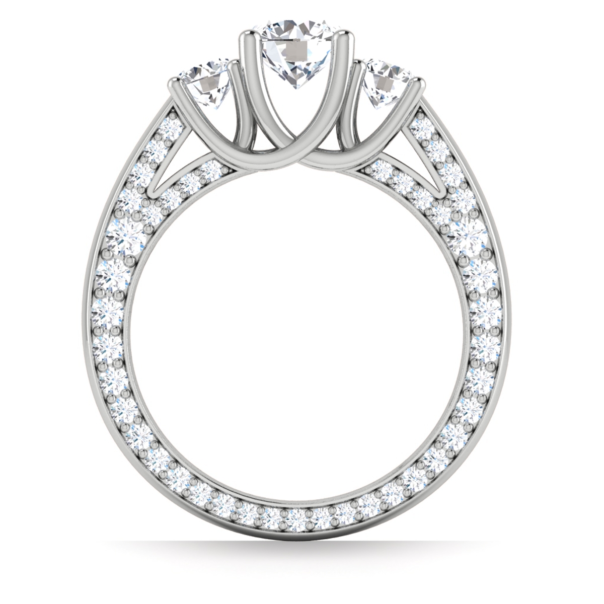 Halle in 18k White Gold — view 2