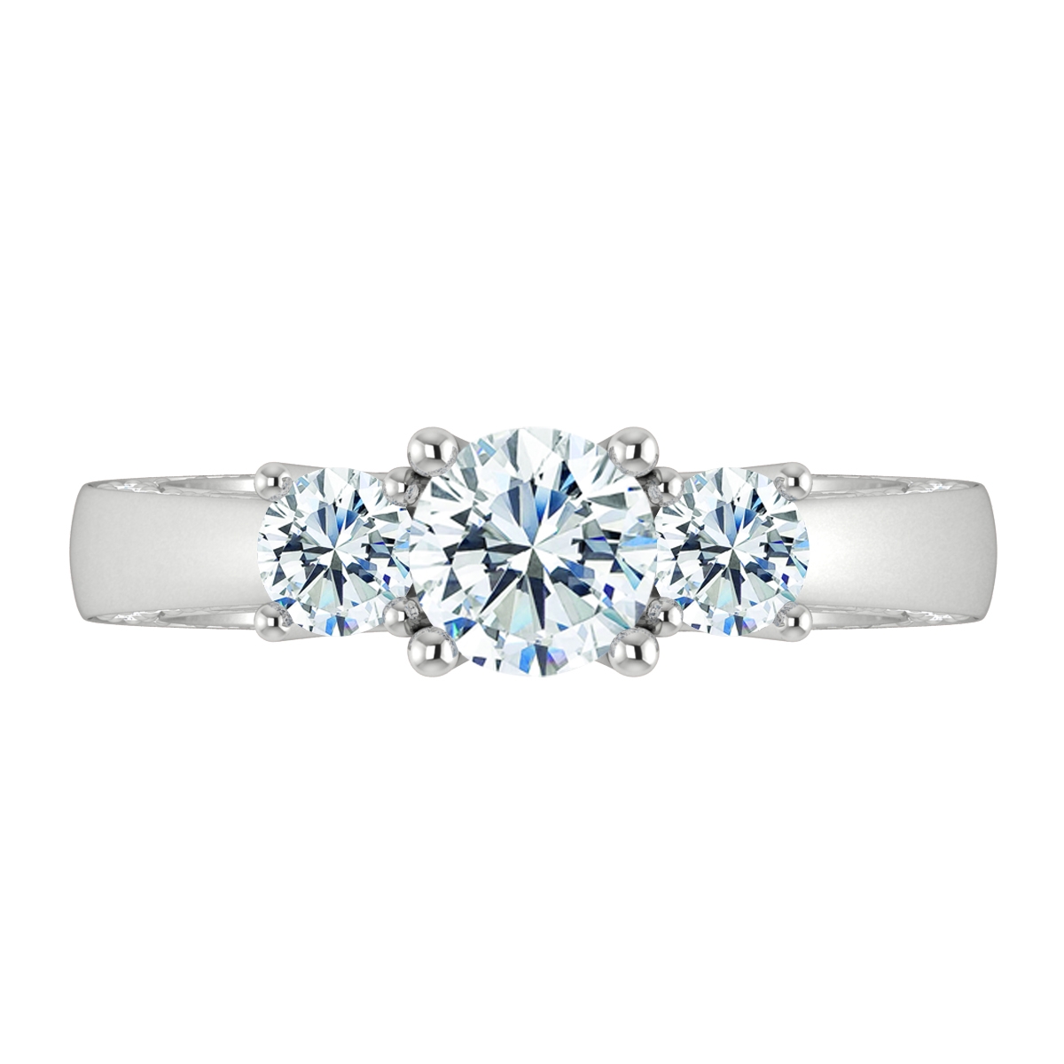 Halle in 18k White Gold — view 5