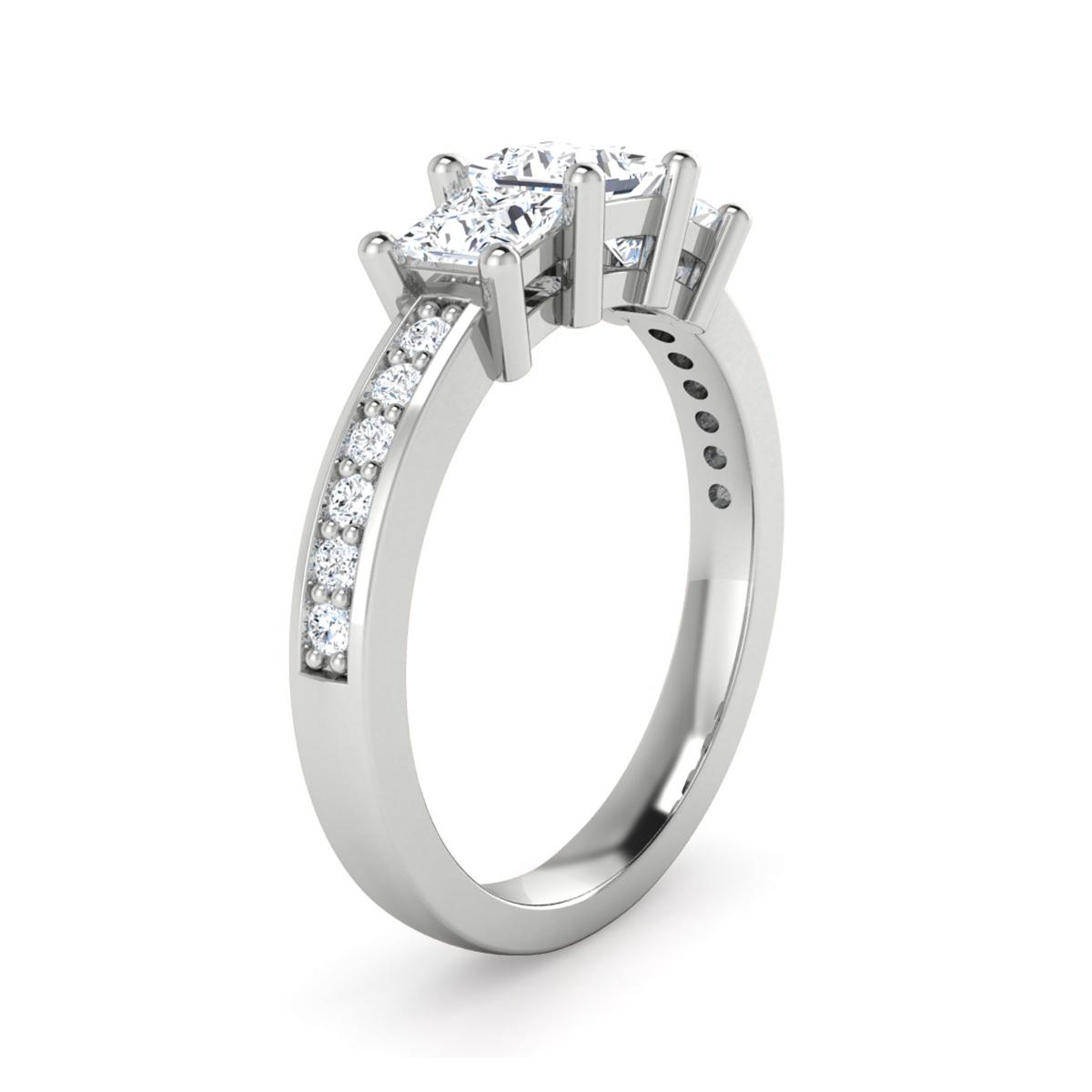 Julia in 18k White Gold — view 3