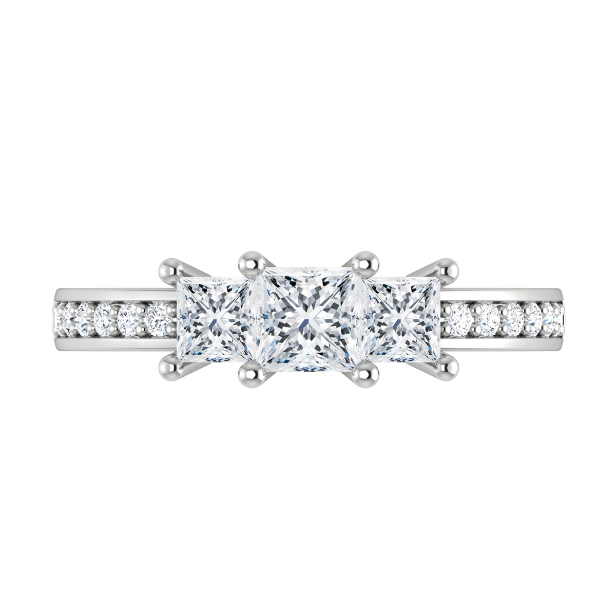 Julia in 18k White Gold — view 5