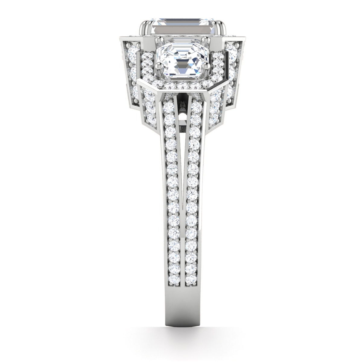 Kalina in 18k White Gold — view 4
