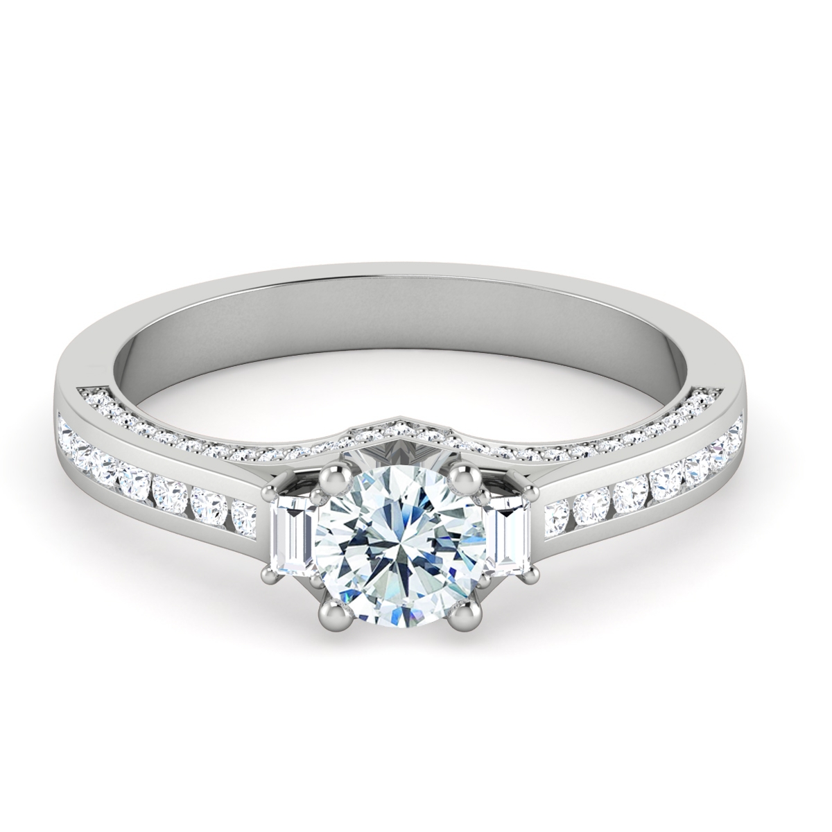 Lauren in 18k White Gold