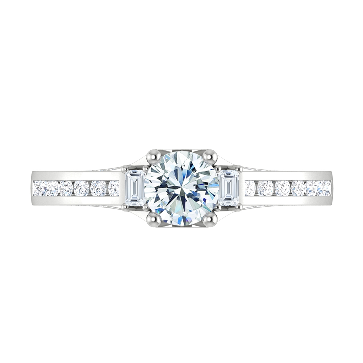 Lauren in 18k White Gold — view 5