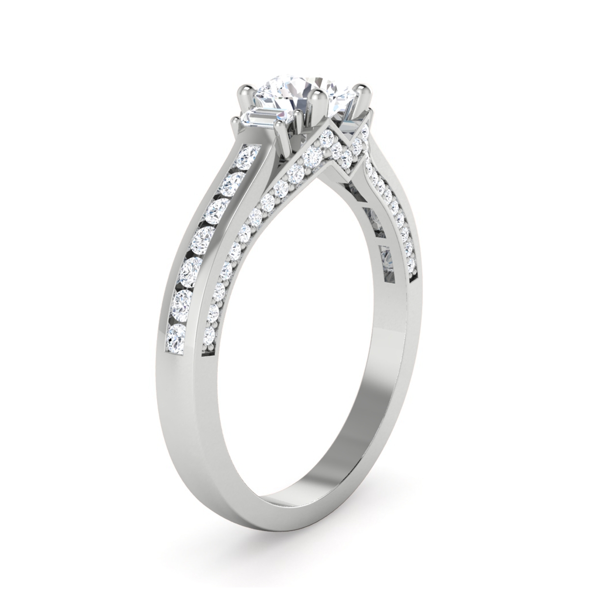 Lauren in 18k White Gold — view 3