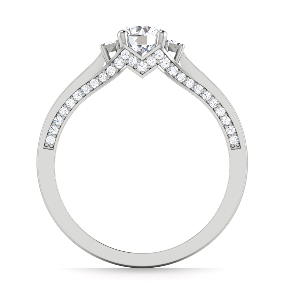 Lauren in 18k White Gold — view 2