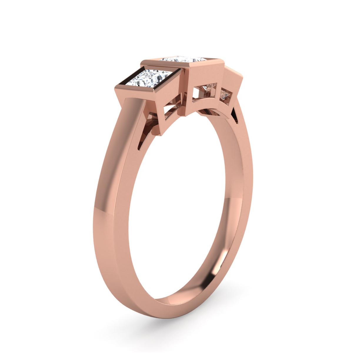 Lexie in 18k Rose Gold — view 3