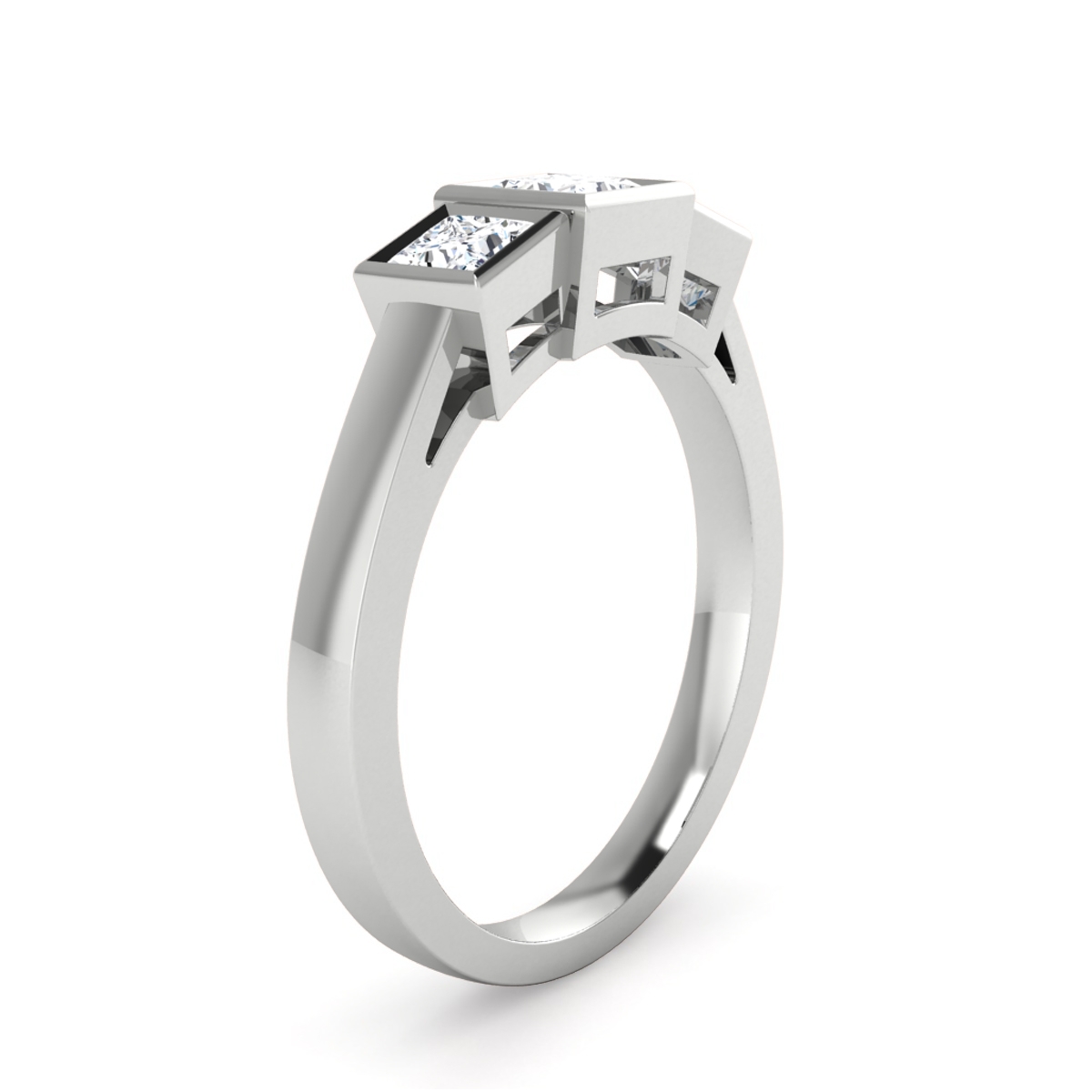Lexie in 18k White Gold — view 3