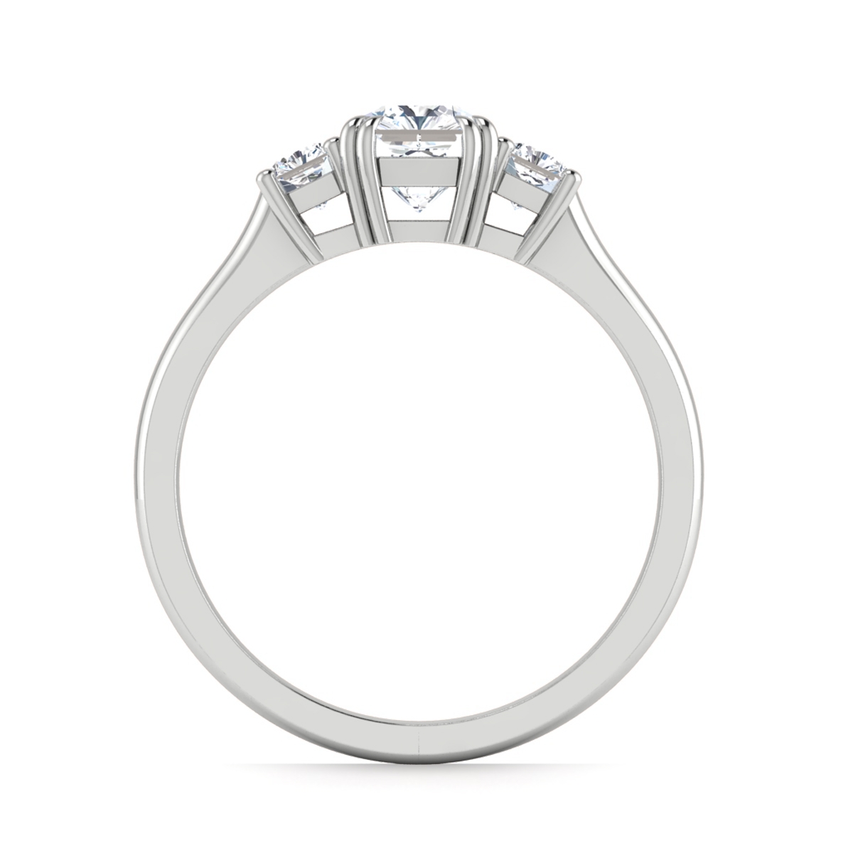 Lidiya in 18k White Gold — view 2