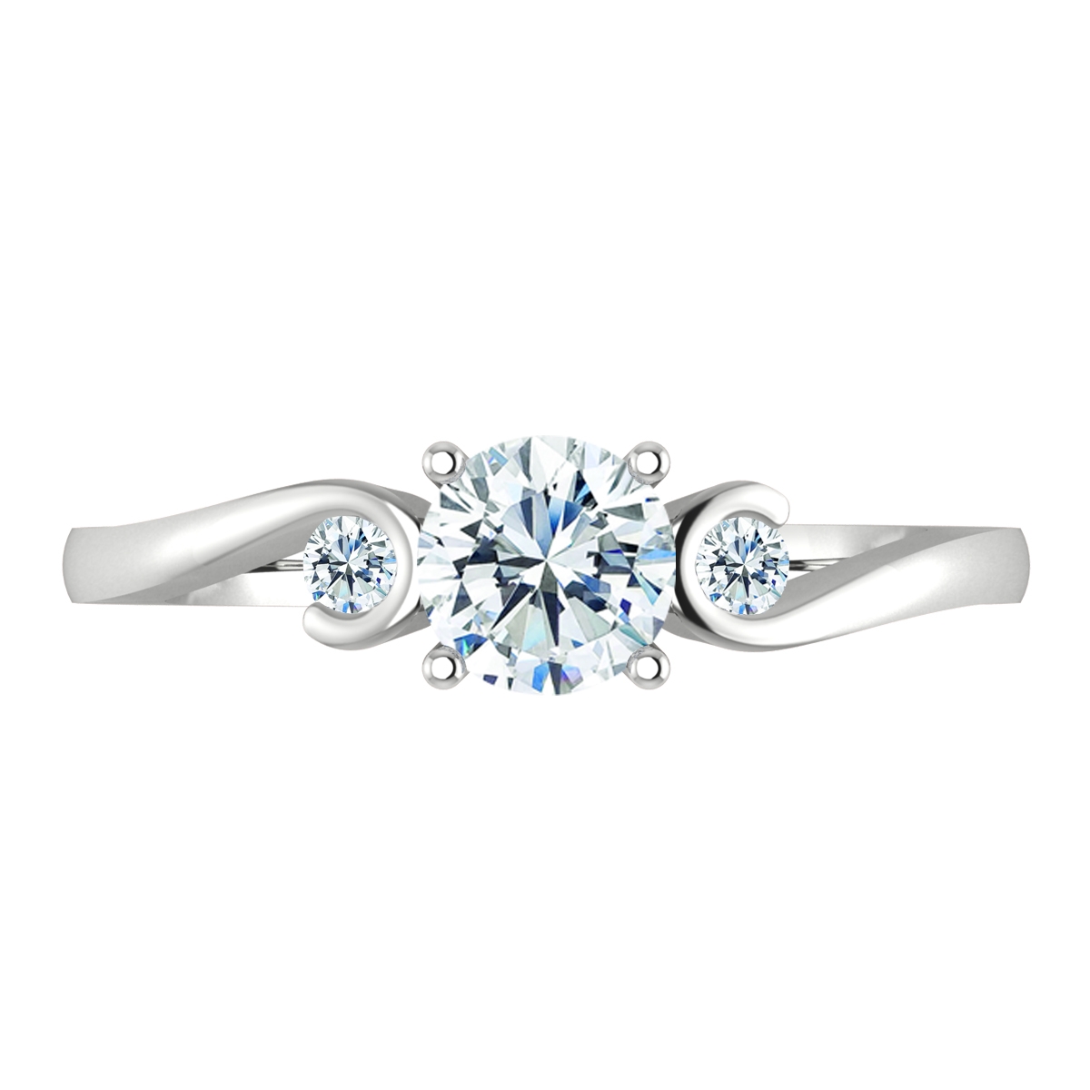 Niamh in 18k White Gold — view 5