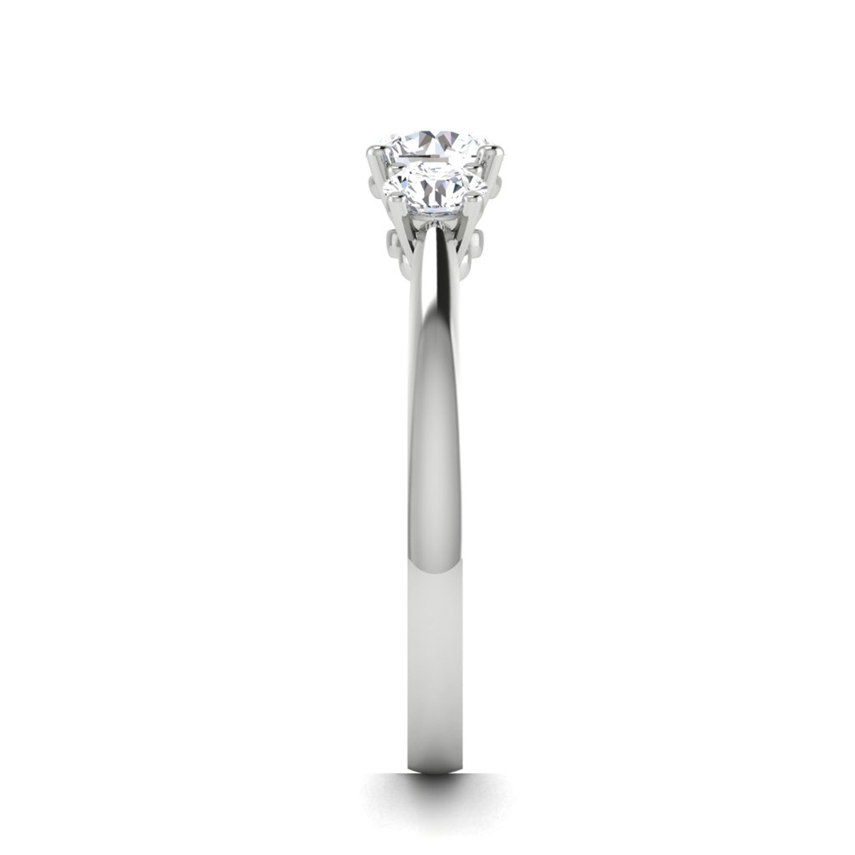 Paige in 18k White Gold — view 4