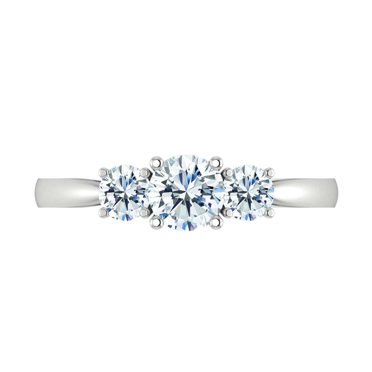 Paige in 18k White Gold — view 5