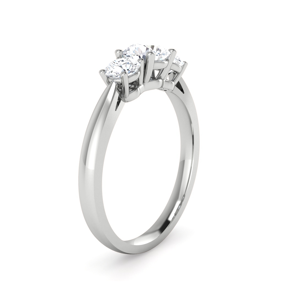 Paige in 18k White Gold — view 3