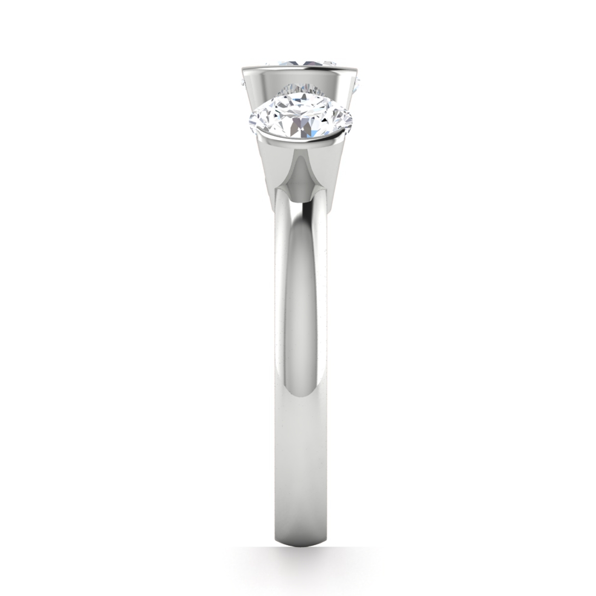 River in 18k White Gold — view 4