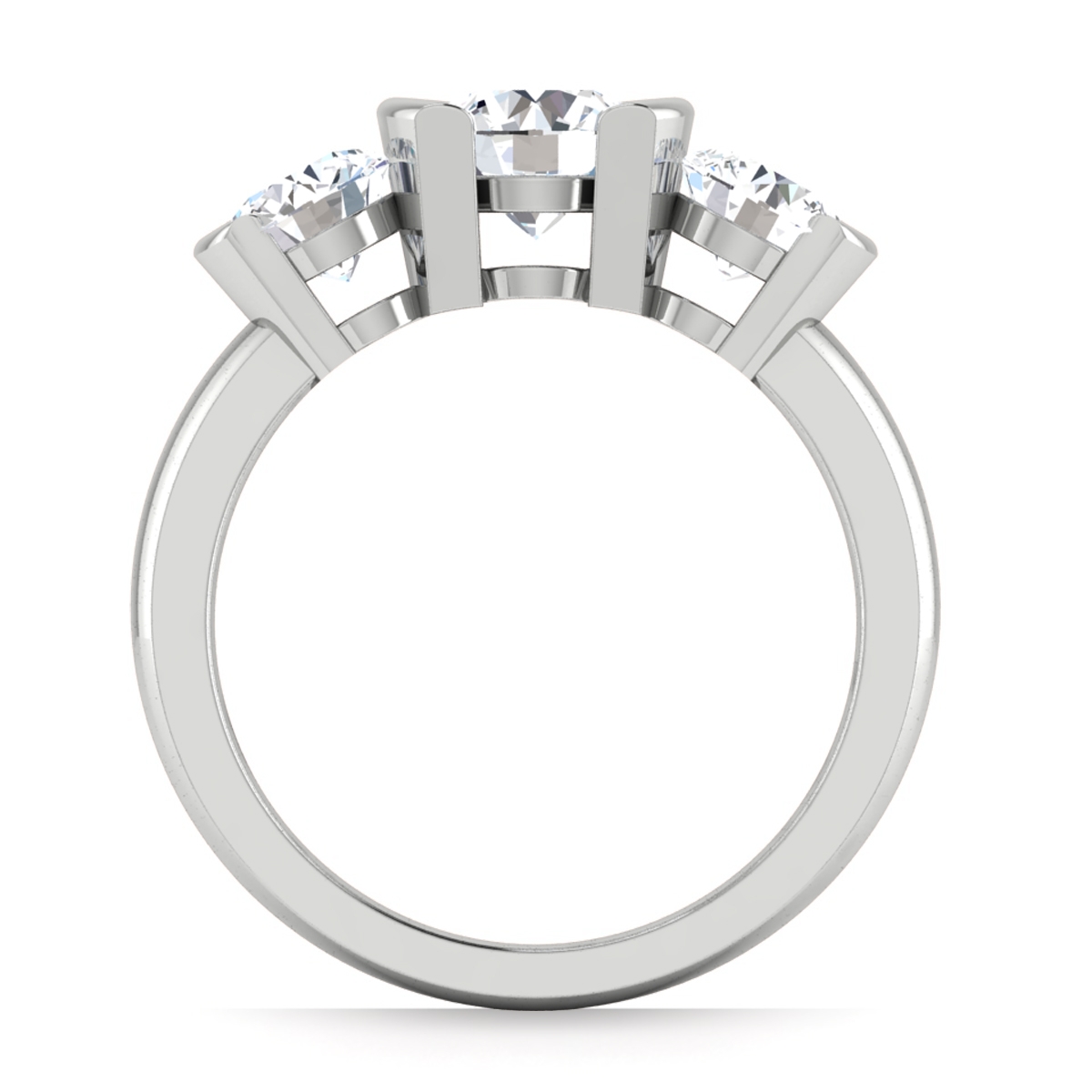 River in 18k White Gold — view 2