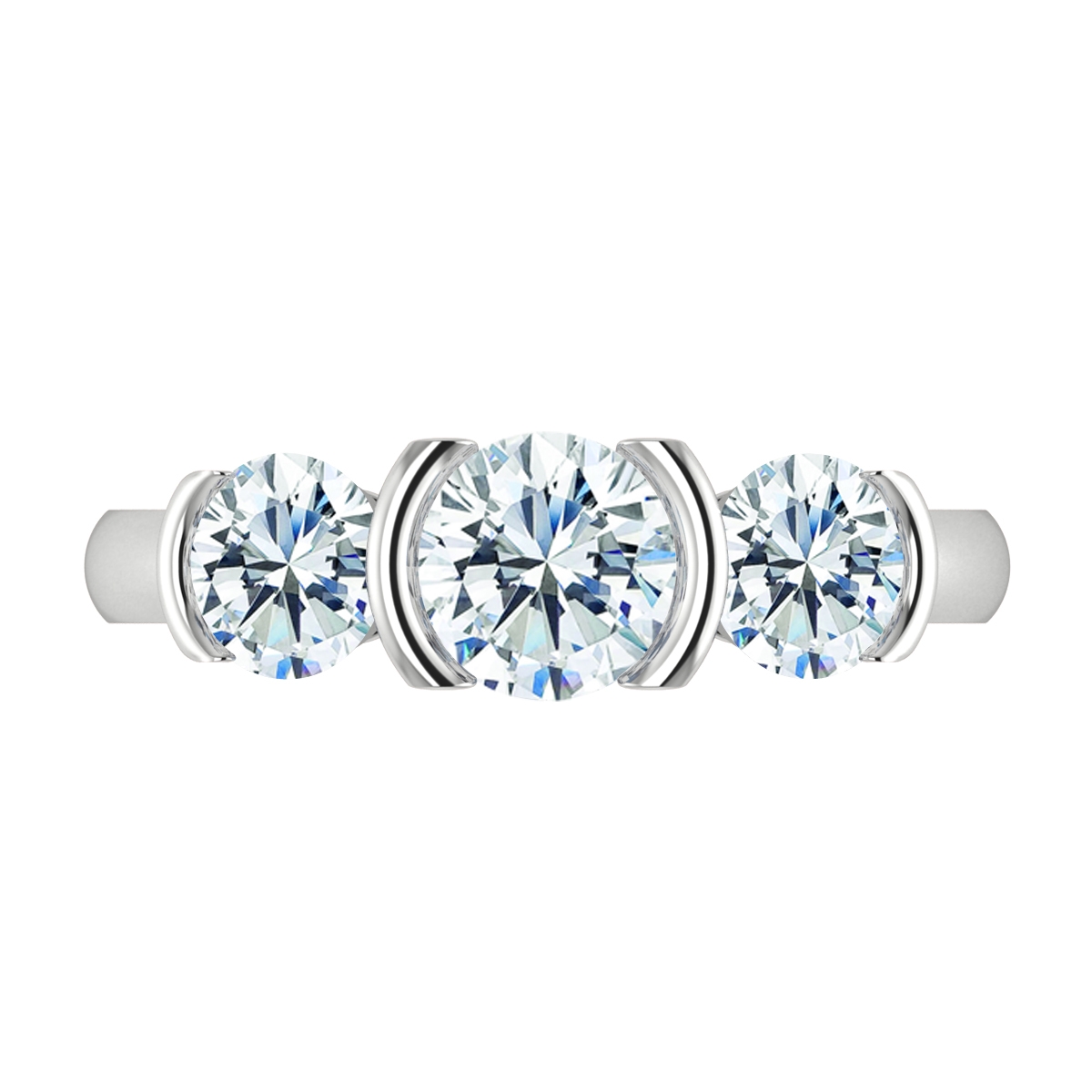 River in 18k White Gold — view 5