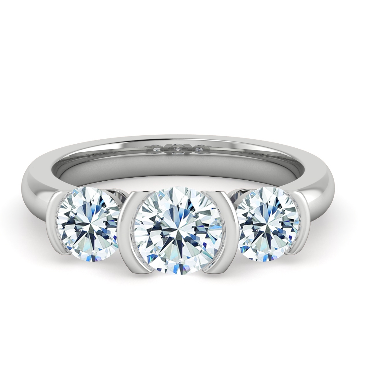 River in 18k White Gold