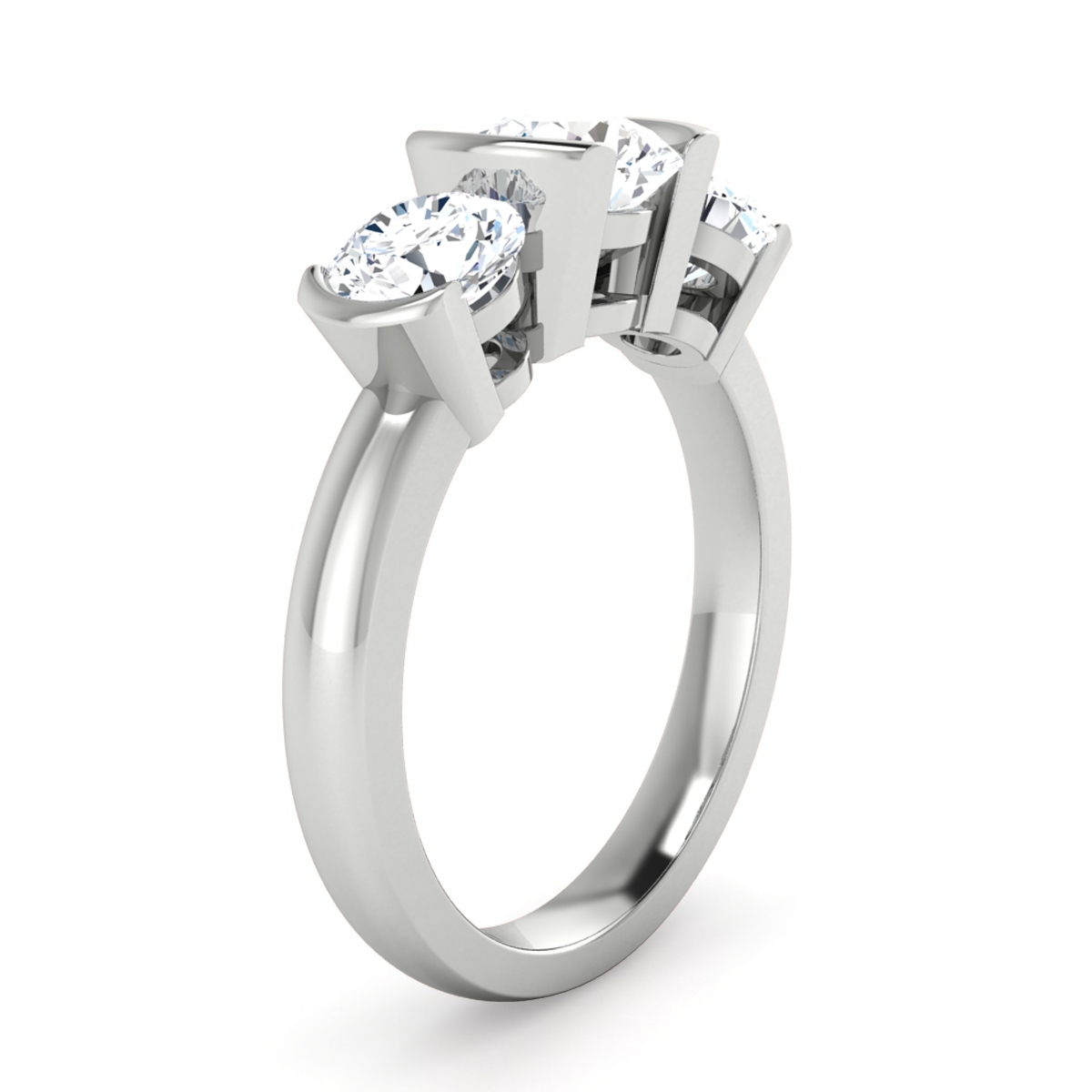 River in 18k White Gold — view 3