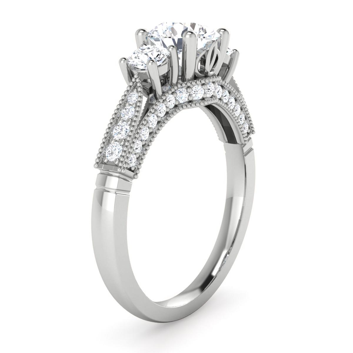 Rose in Platinum — view 3