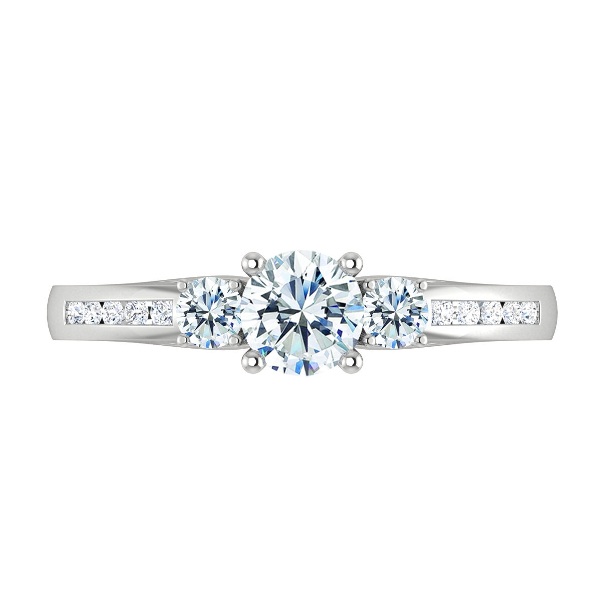 Scarlett in 18k White Gold — view 5