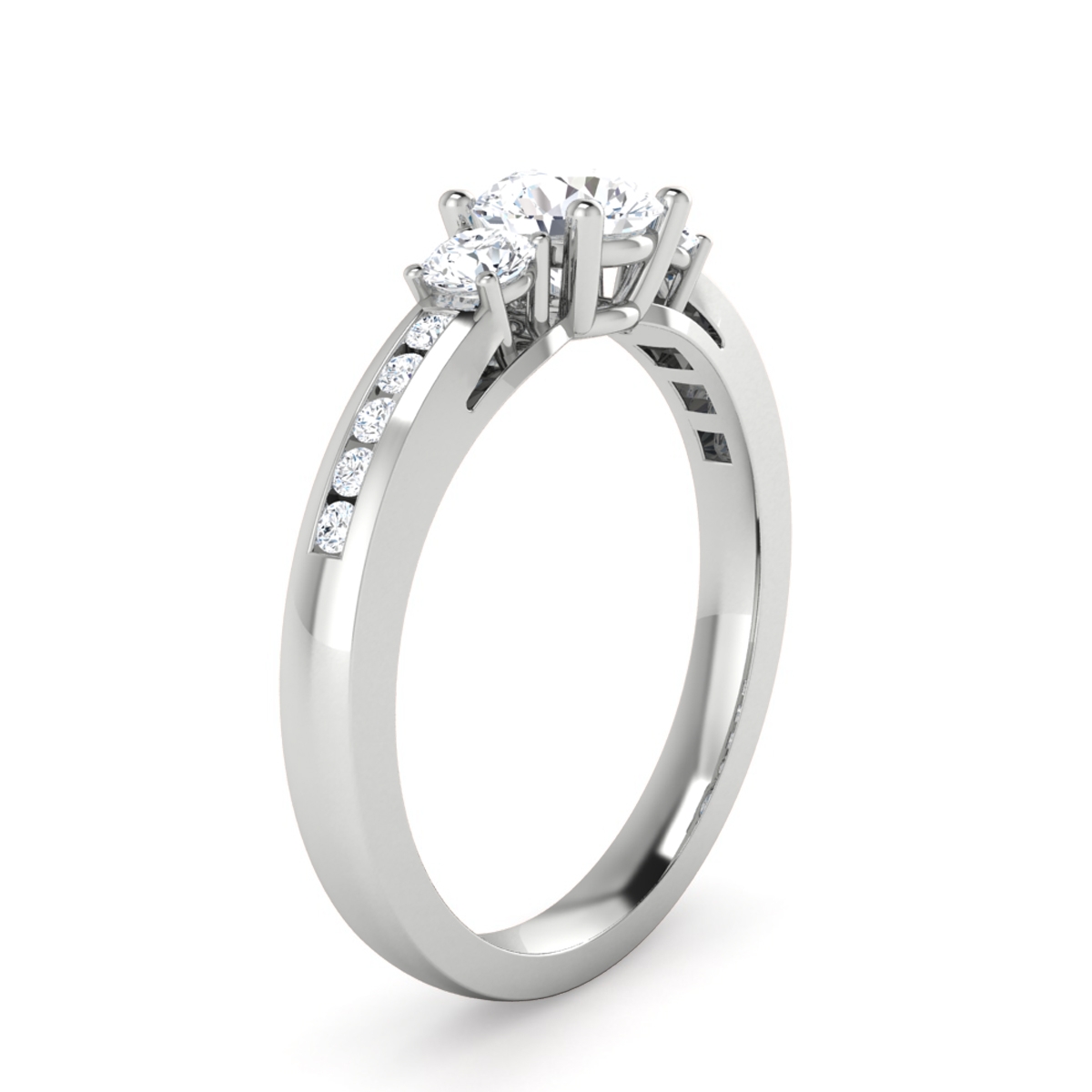Scarlett in 18k White Gold — view 3