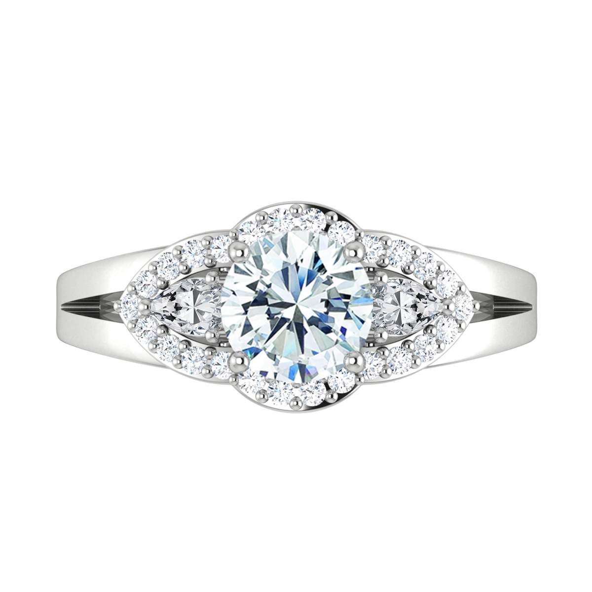 Snow in 18k White Gold — view 5