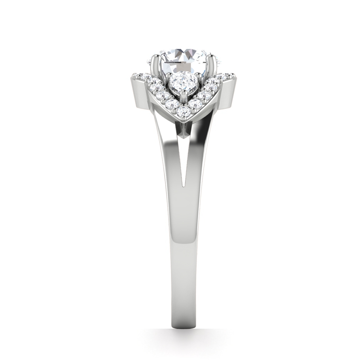 Snow in 18k White Gold — view 4