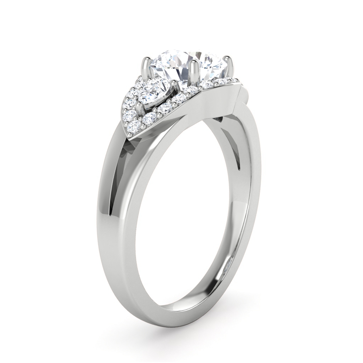Snow in 18k White Gold — view 3
