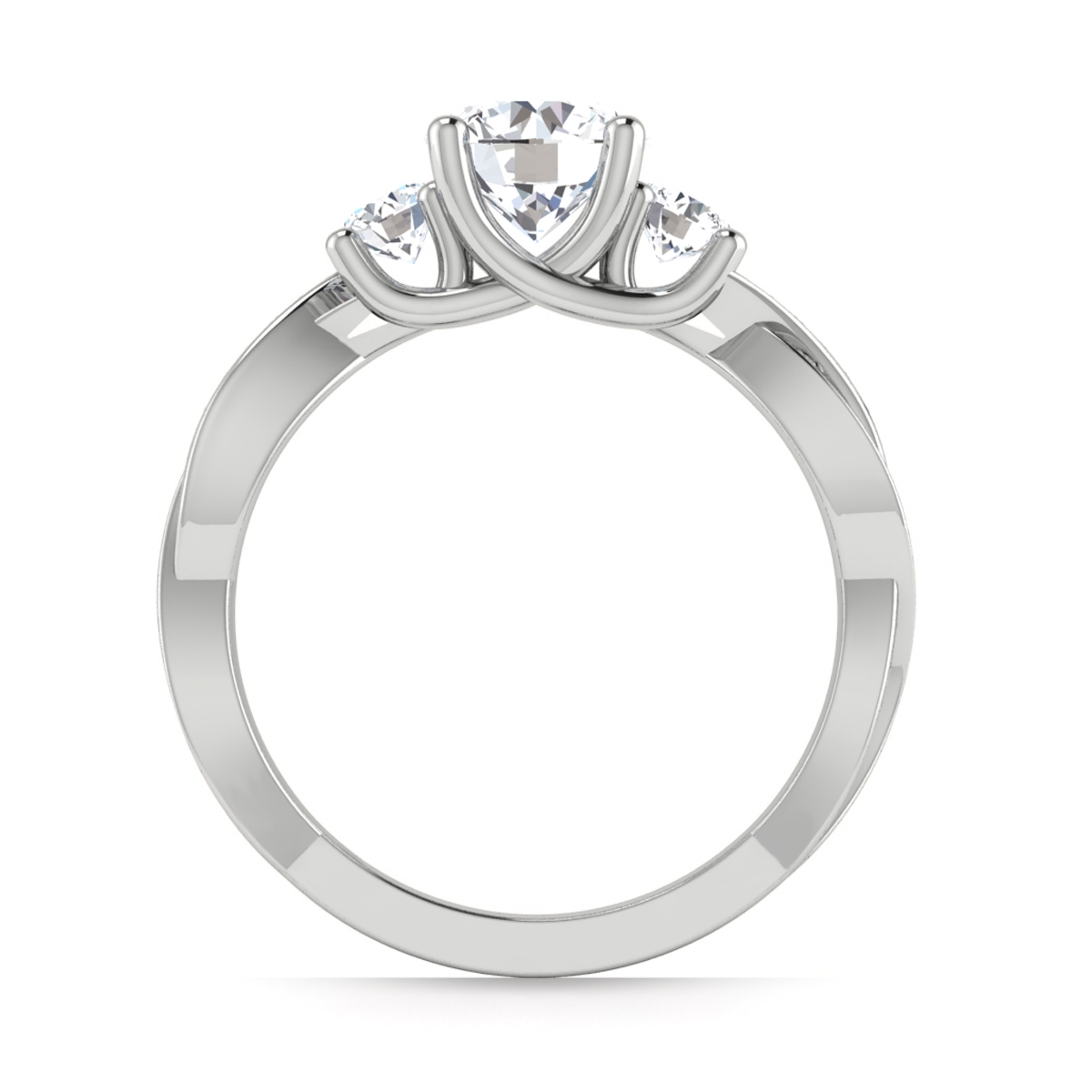 Tegan in 18k White Gold — view 2