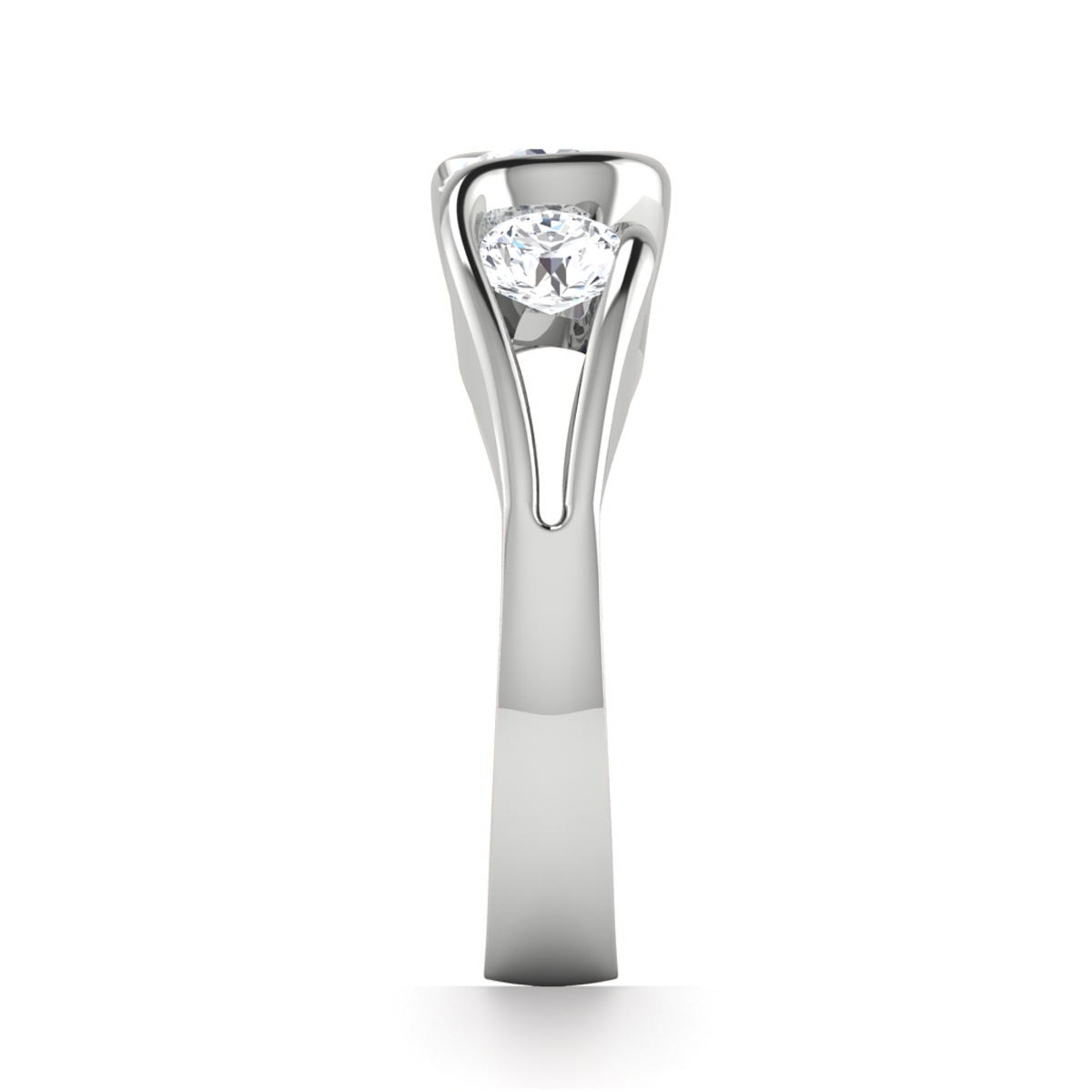 Xia in 18k White Gold — view 4