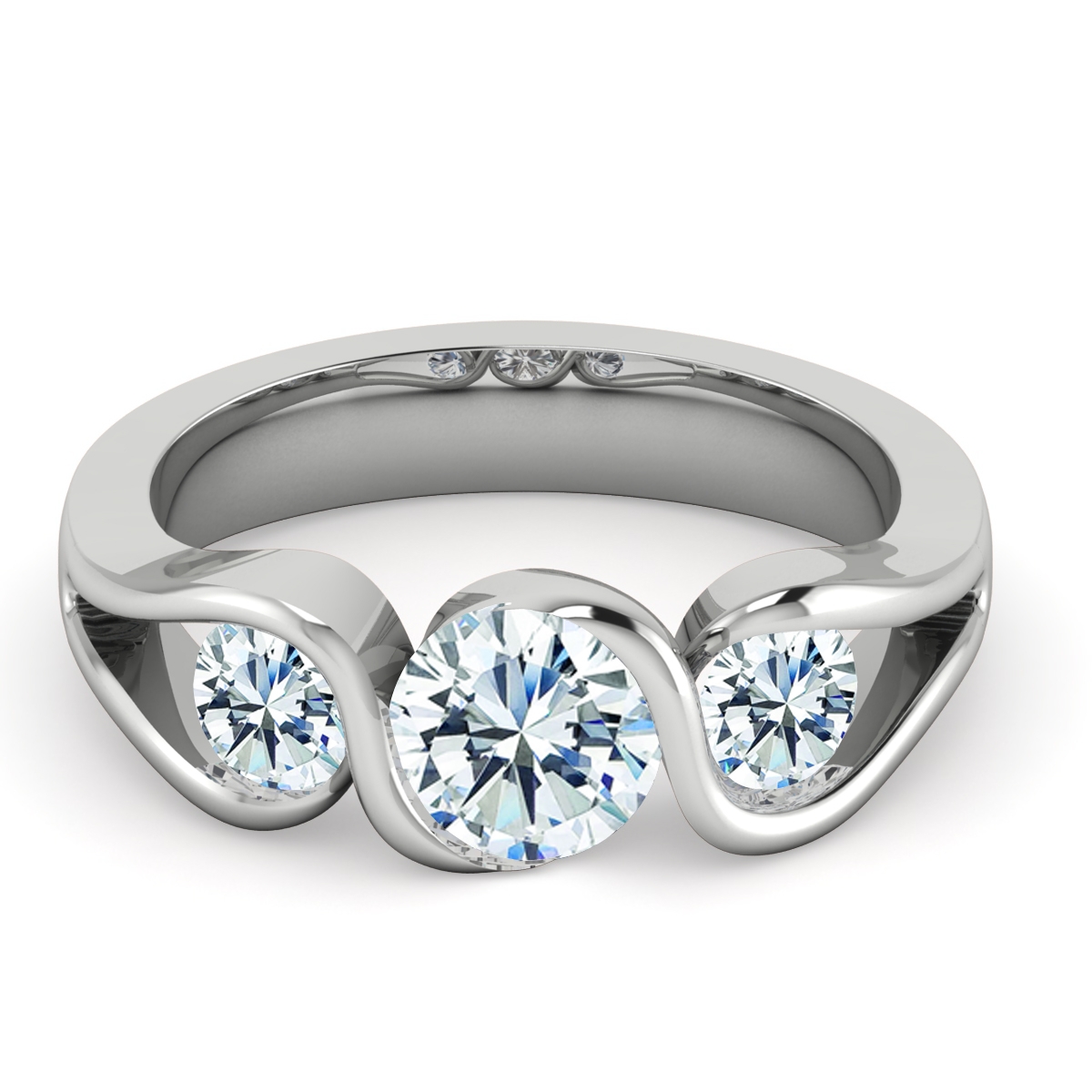 Xia in 18k White Gold