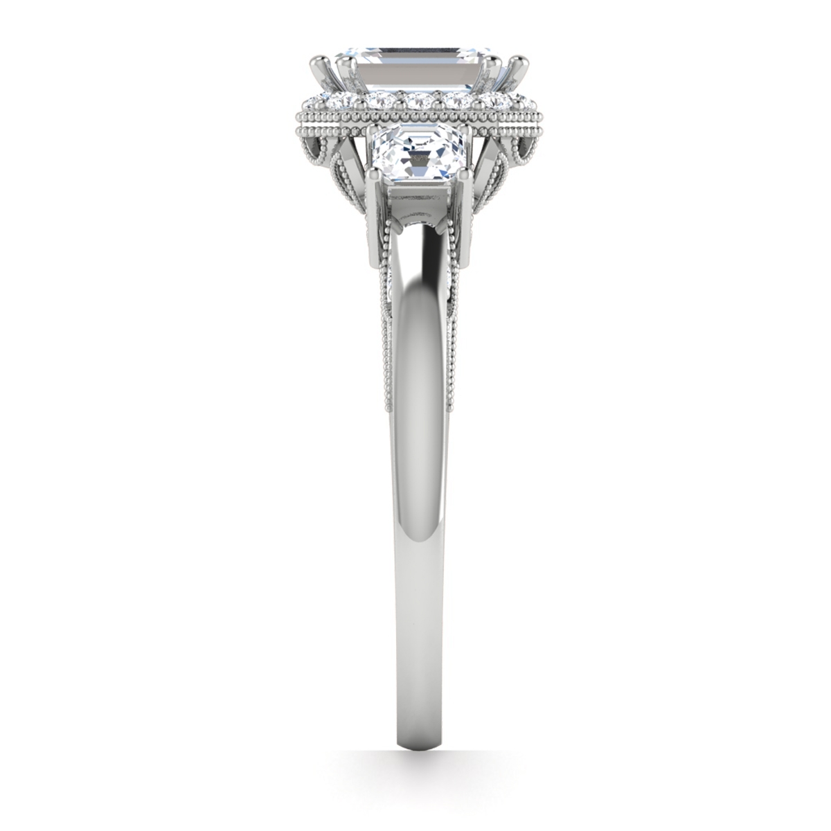 Zara in 18k White Gold — view 4