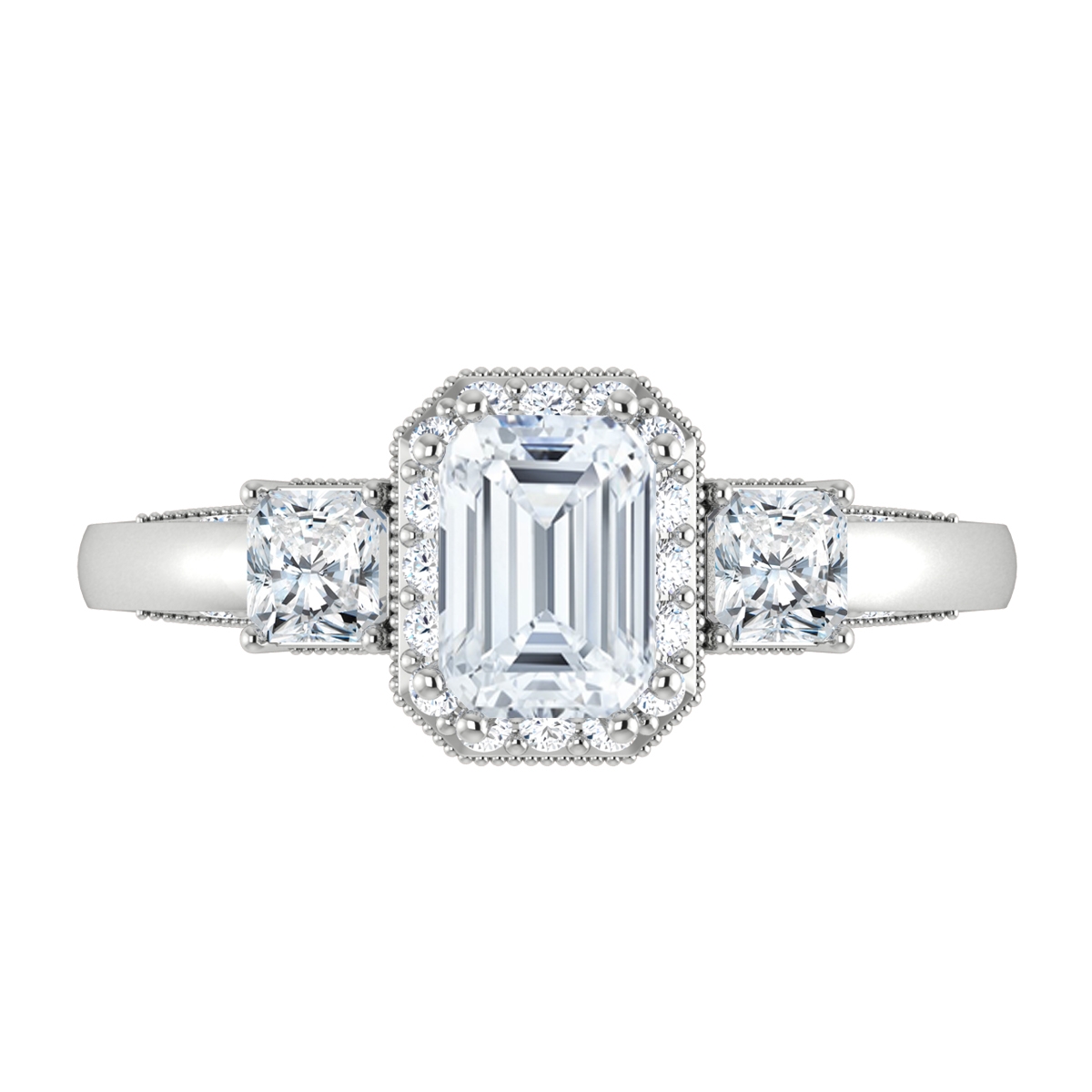 Zara in 18k White Gold — view 5