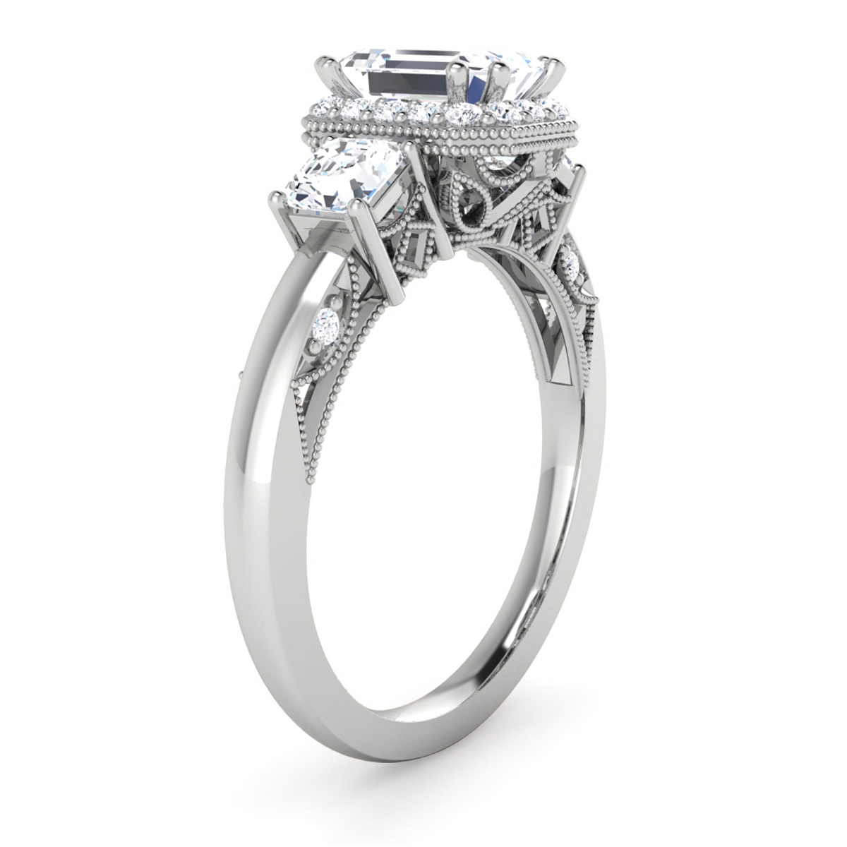 Zara in 18k White Gold — view 3