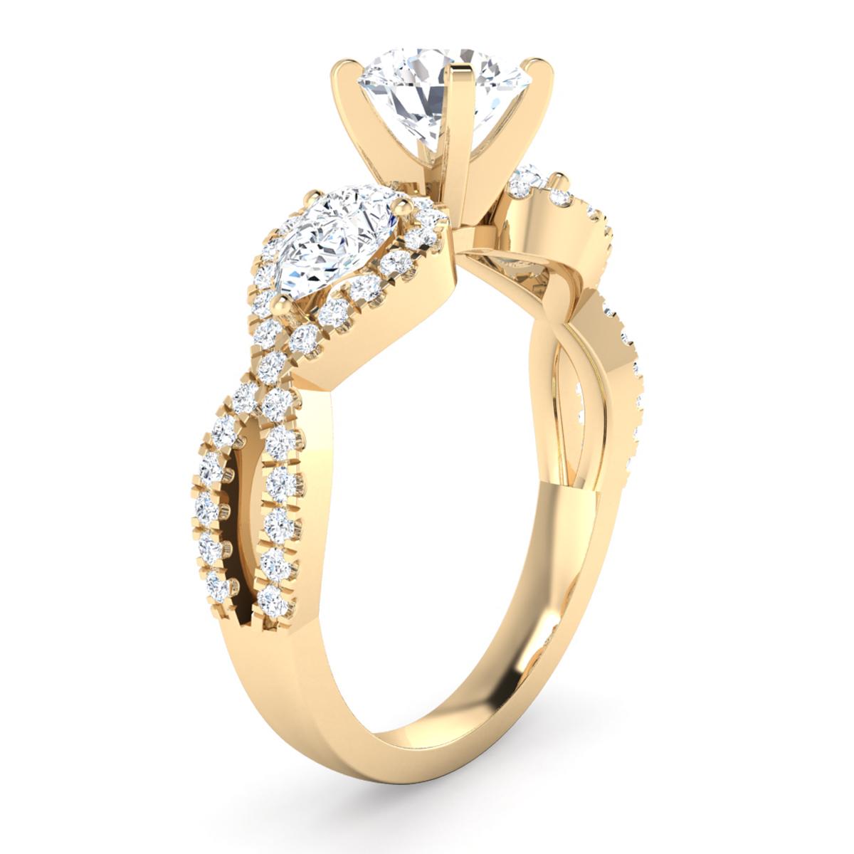 Zoe in 18k Yellow Gold — view 3